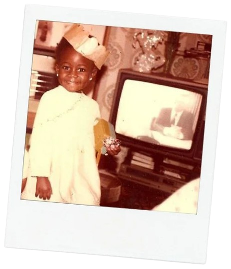 Liz as a child