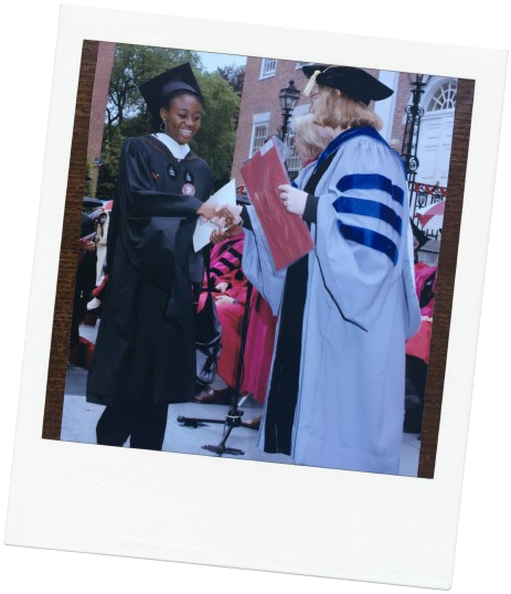 Liz at Harvard graduation